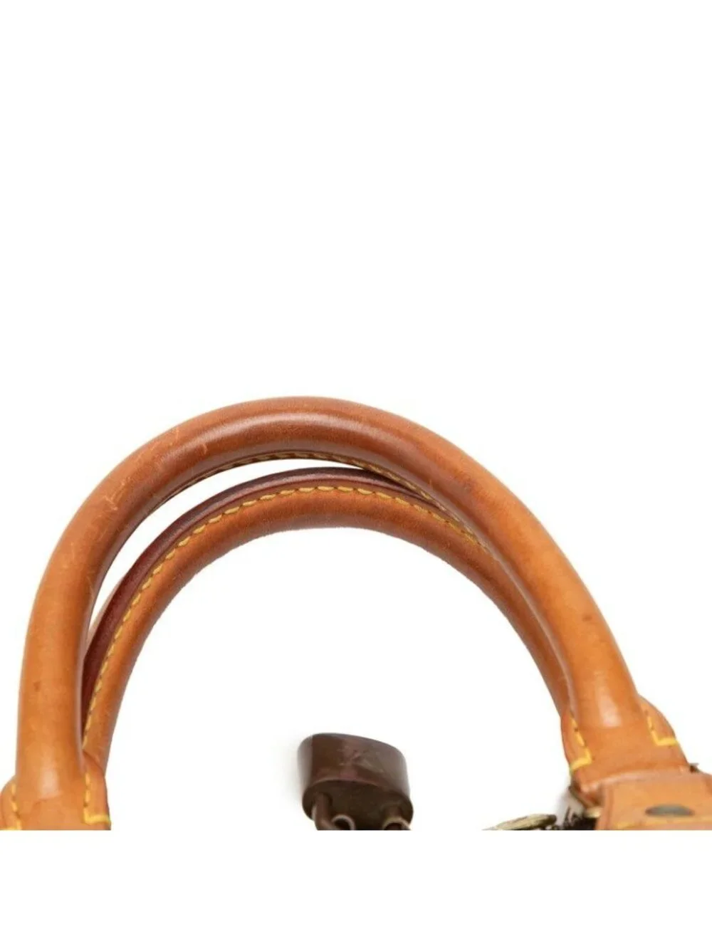Louis Vuitton Monogram Alma PM Handbag Brown Leather